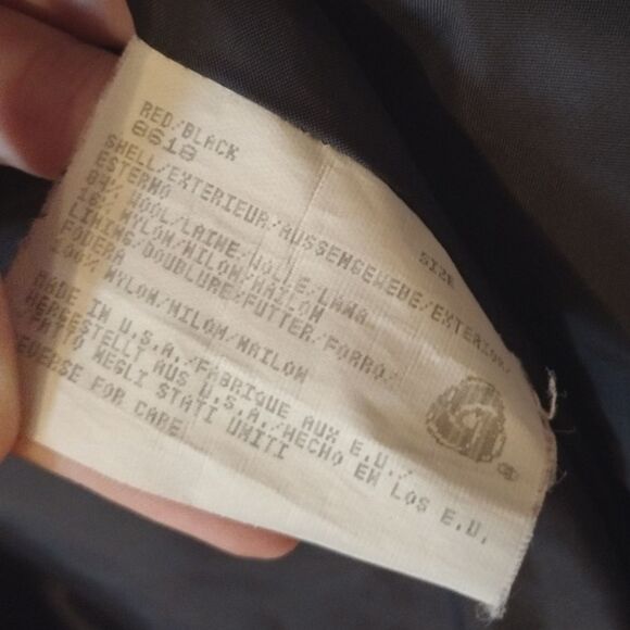 Woolrich USA Women's Size Small Navajo Red Black Button Up Coat With Pockets - Picture 10 of 13